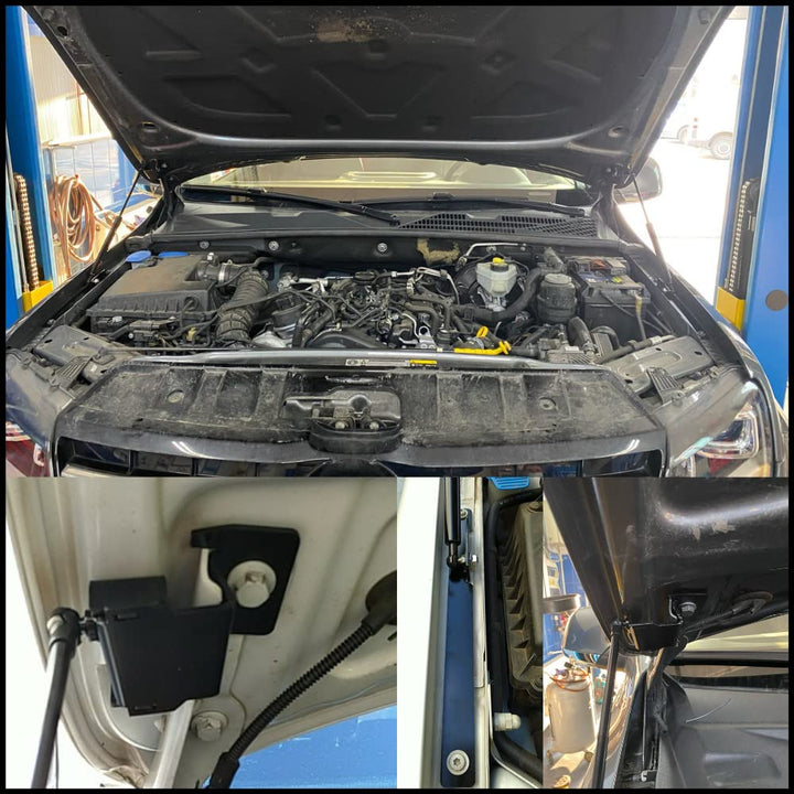 JINGLINGKJ Motorhauben-Streben für Amarok 2010–2021 2,0 l I4 Front-Motorhaube-Gasdämpfer, unterstütz
