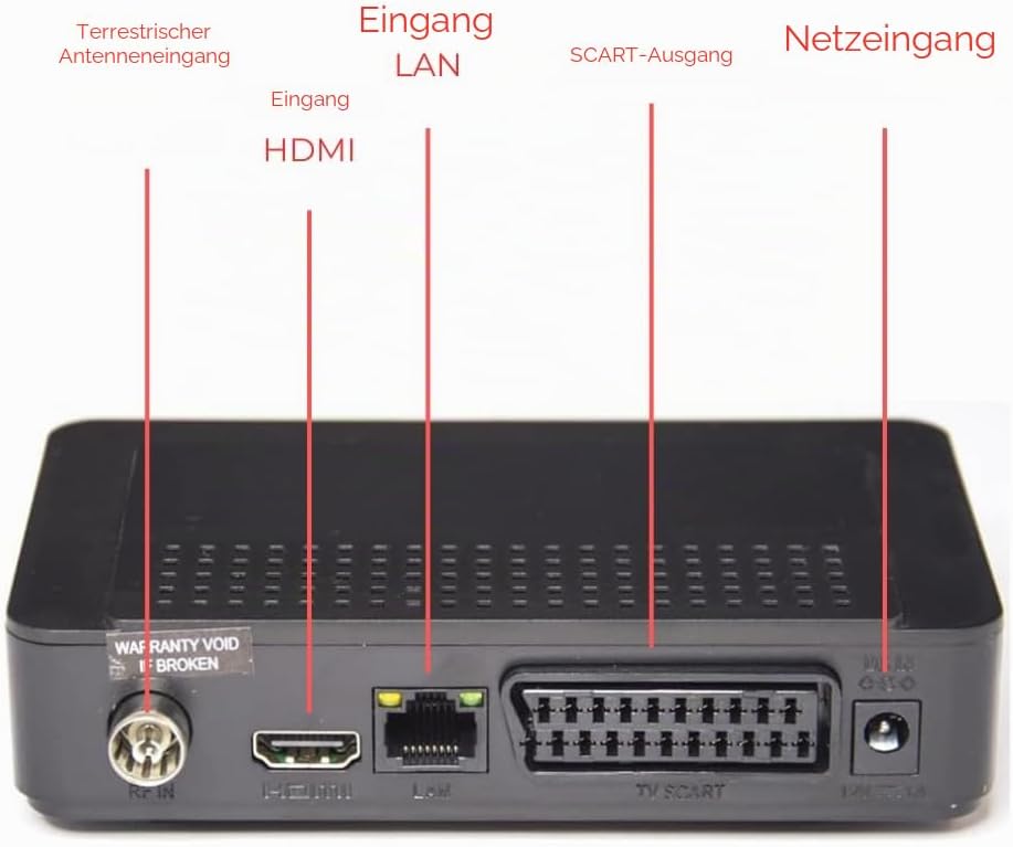Digiquest G23 HEVC H.265 10bit Full HD FTA Receiver DVB-T2 DVB-T2 USB HDMI SCART Ethernet LAN RJ-45