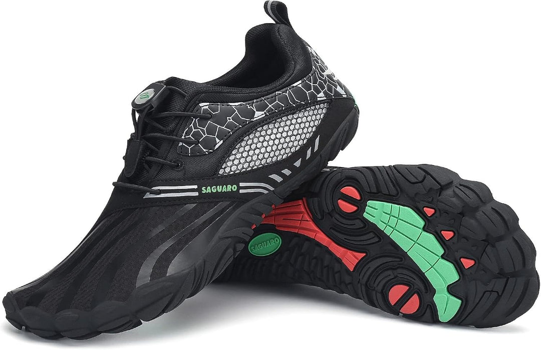 SAGUARO Herren Barfussschuhe Leicht Damen Traillaufschuhe rutschfeste Minimalistische Unisex Atmungs