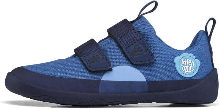 Affenzahn Barfussschuh Baumwolle Lucky Klettverschluss Vegan rutschfest Flexibel Reflektierend für