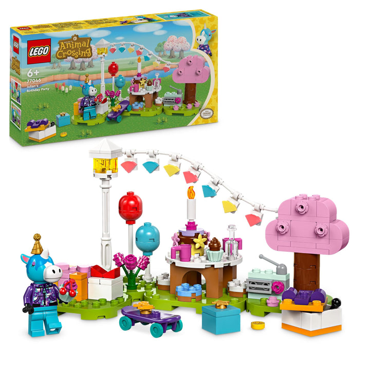 LEGO Animal Crossing Jimmys Geburtstagsparty, kreatives Spielzeug für Kinder, Tiere-Set mit Pferde-F