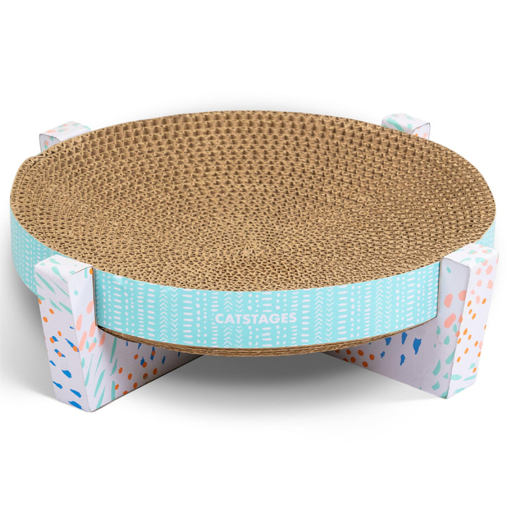 Catstages Easy Life Scratch, Snuggle & Rest - Kratzpappe mit Liegemulde - Mehrfarbig - Einheitsgröss