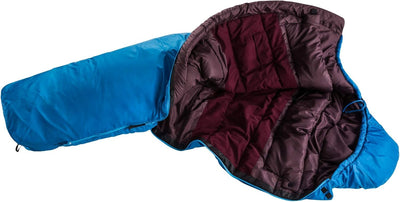 deuter Orbit 0° SL Damen Kunstfaser Schlafsack, bay-aubergine, bay-aubergine Zip left, Zip left