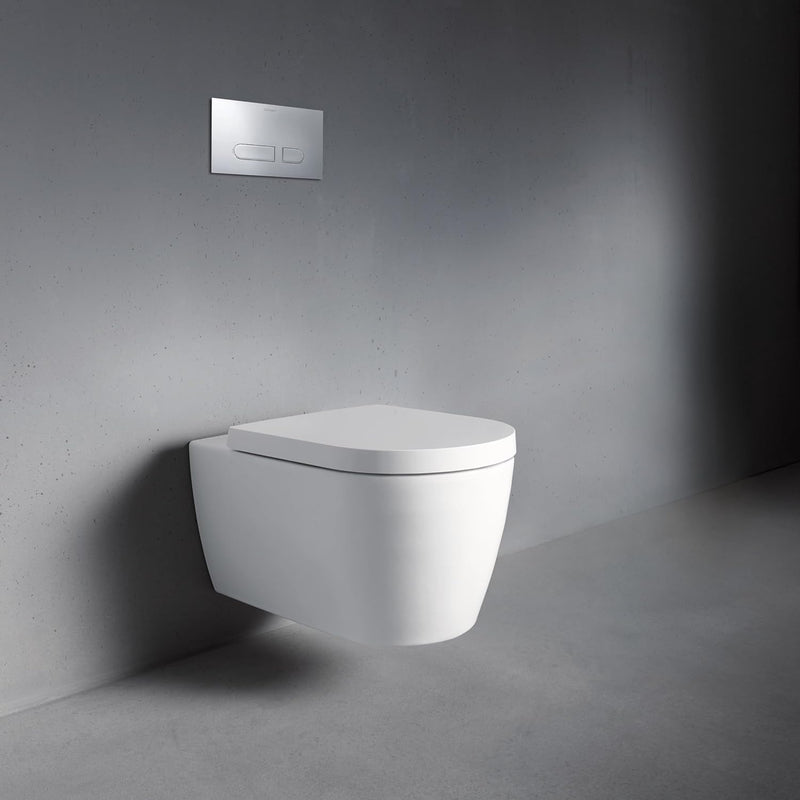 Duravit WC-Sitz ME by Starck, Toilettendeckel aus Urea-Duroplast, Klodeckel mit Edelstahl Scharniere