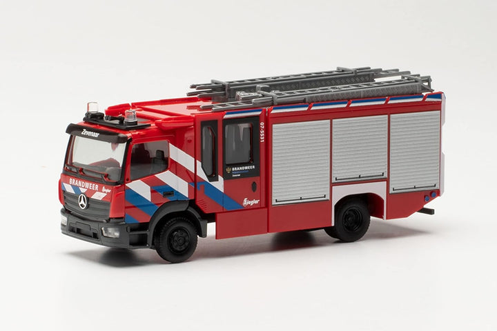 Herpa LKW Modell Mercedes Benz Atego `13 Ziegler Z-Cab „Brandweer“ Feuerwehr, originalgetreu im Mass