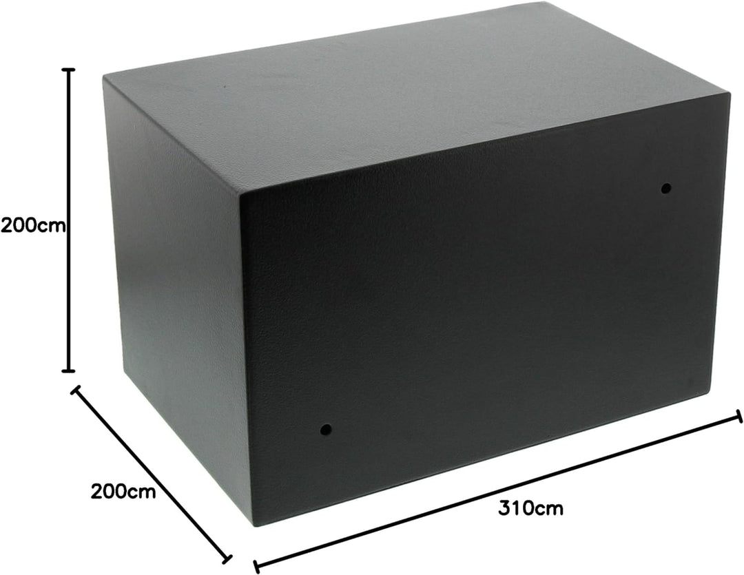 Burg Wächter Möbeltresor mit Schlüssel, Favor, 10,2 l, 4,1 kg, S3 K, schwarz, FAVOR S3 K, HxBxT: 200