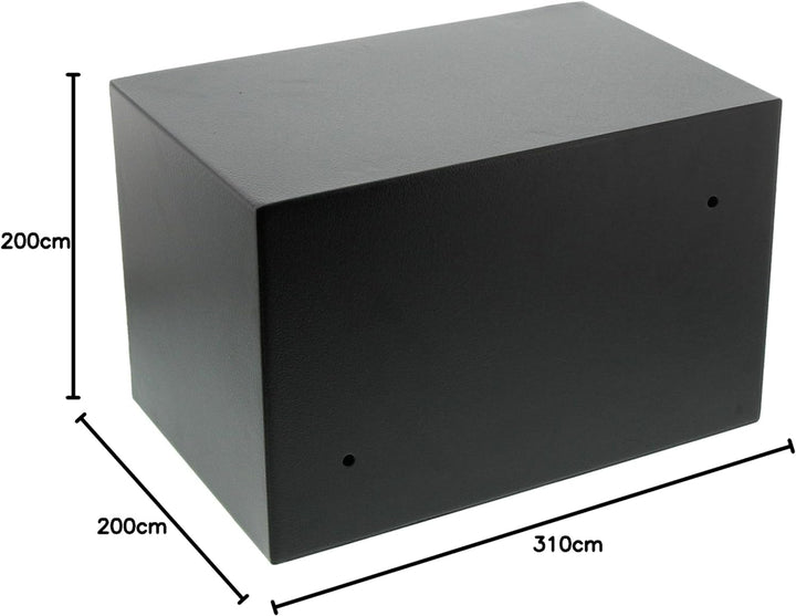 Burg Wächter Möbeltresor mit Schlüssel, Favor, 10,2 l, 4,1 kg, S3 K, schwarz, FAVOR S3 K, HxBxT: 200