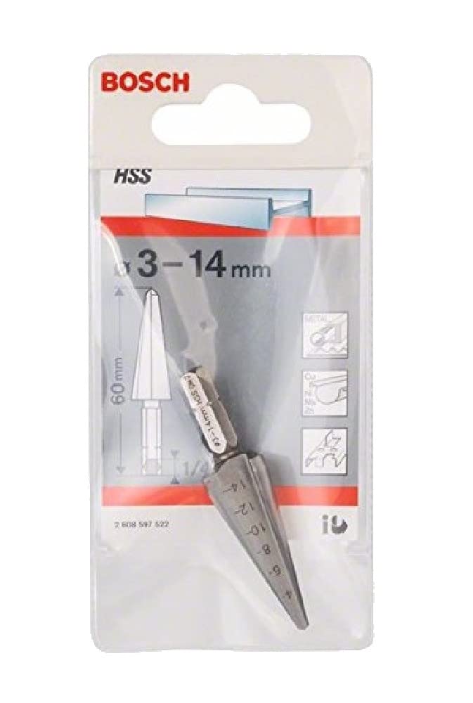 Bosch Professional Blechschälbohrer HSS mit 1/4"-Sechskantschaft (Ø 3-14 mm)
