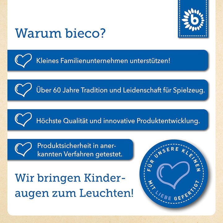 Bieco Plüsch Schaukeltier Bär, braun, Kinder Rocking Horse Schaukelpferd ab 1 Jahr, Sicherheitsgurt