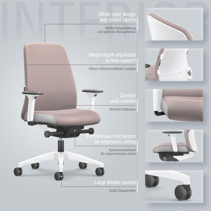 Interstuhl Bürostuhl Every Interior Edition – ergonomischer Schreibtisch- und Gaming-Stuhl – Lordose