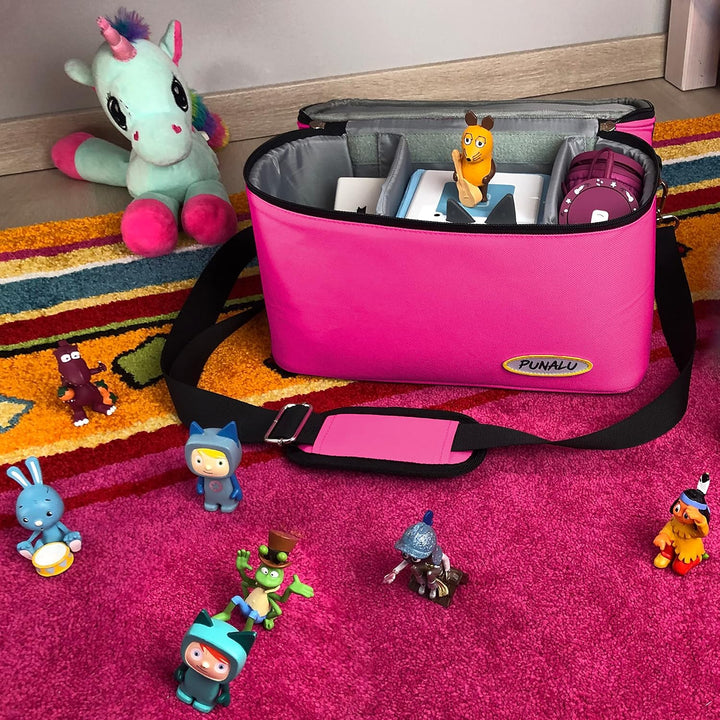 Toniebox Tasche XL kompatibel mit Toniebox 1 & 2 – Platz für bis zu 68 Hörfiguren, Kopfhörer & Lades