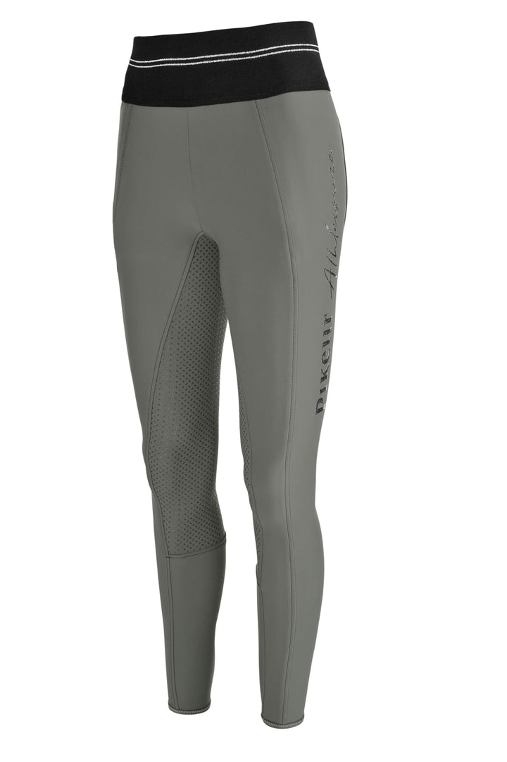 Pikeur Damen Vollbesatz Reithose GIA Grip Athleisure 68 Grau, 68 Grau