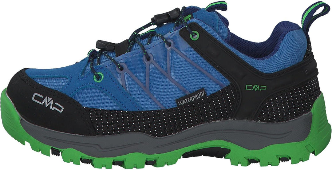 CMP Unisex Kinder Rigel Low Shoe Wp Trekking-& Wanderhalbschuhe 38 EU Blau Grau Grün Danube Bluish,