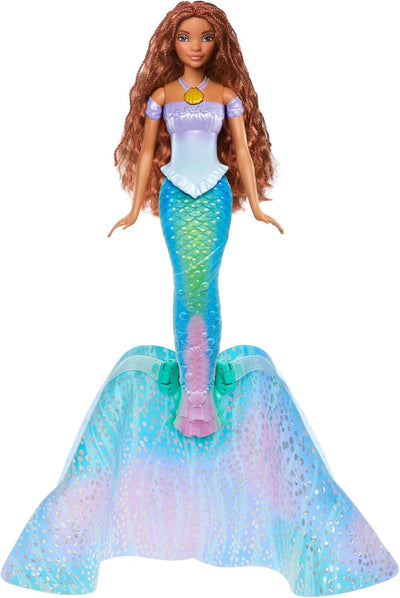Mattel Disney Prinzessin Arielle Puppe, inspiriert vom Film The Little Mermaid, Verwandlung: Mensch-