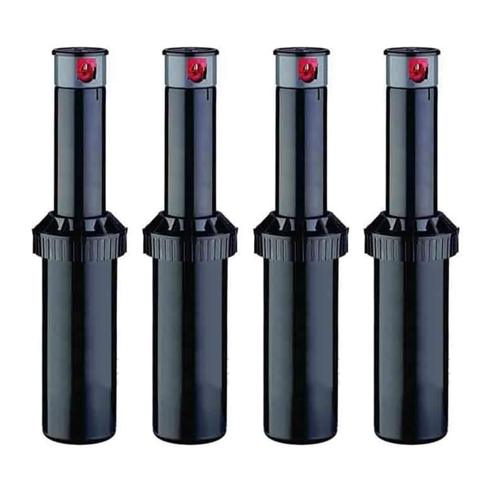 Suinga 4 x ASPERSOR KRain Superpro 3/4 Zoll, Reichweite 7,9 bis 14,9 m. Packung mit 4 verstellbaren