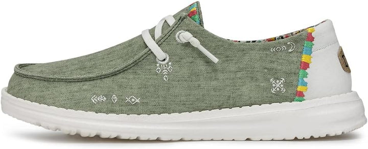 Hey Dude Damen Wendy Boho Moccasin 36 EU Grün, 36 EU Grün