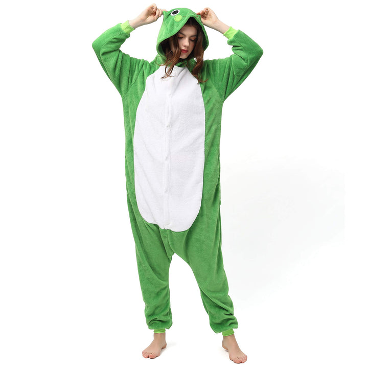 Katara 1744 (30+ Designs) Frosch-Kostüm Kröte, Unisex Onesie/ Pyjama-Qualität für Erwachsene & Teena