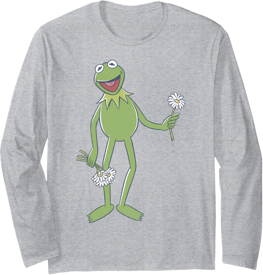 Disney The Muppets Kermit The Frog Portrait Langarmshirt