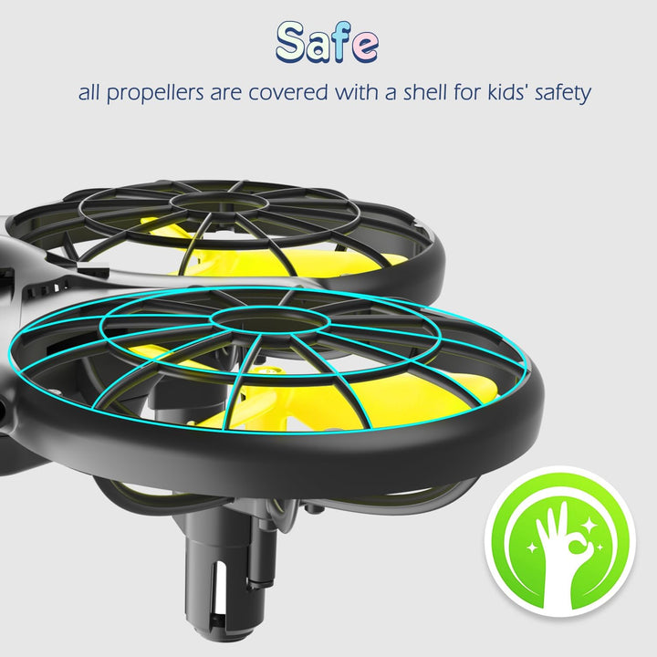 Loolinn | Drohne für Kinder - Mini Drohne, RC Quadrocopter mit Antikollisionstechnologie / 360° Flip