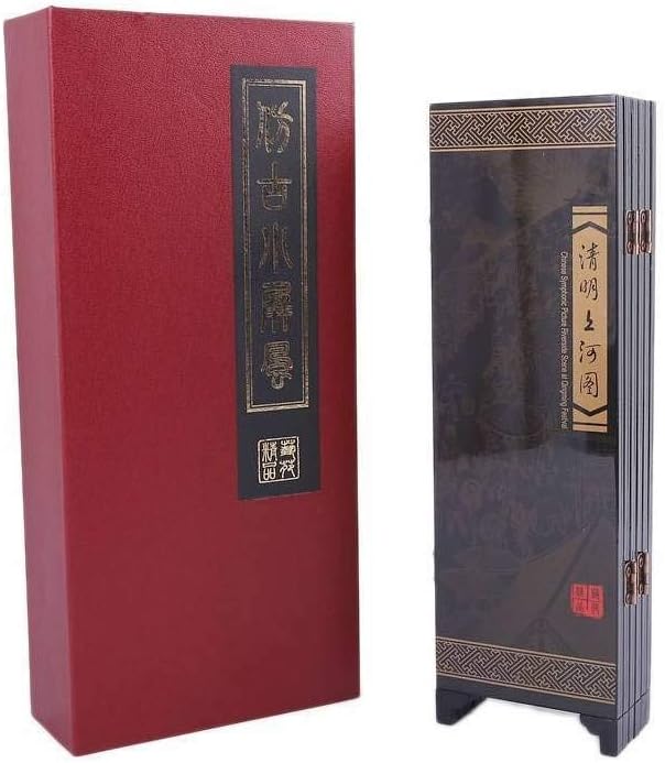 lachineuse Paravent mit Motiven, Bianjing Color, 25x10x7cm, Bianjing Color