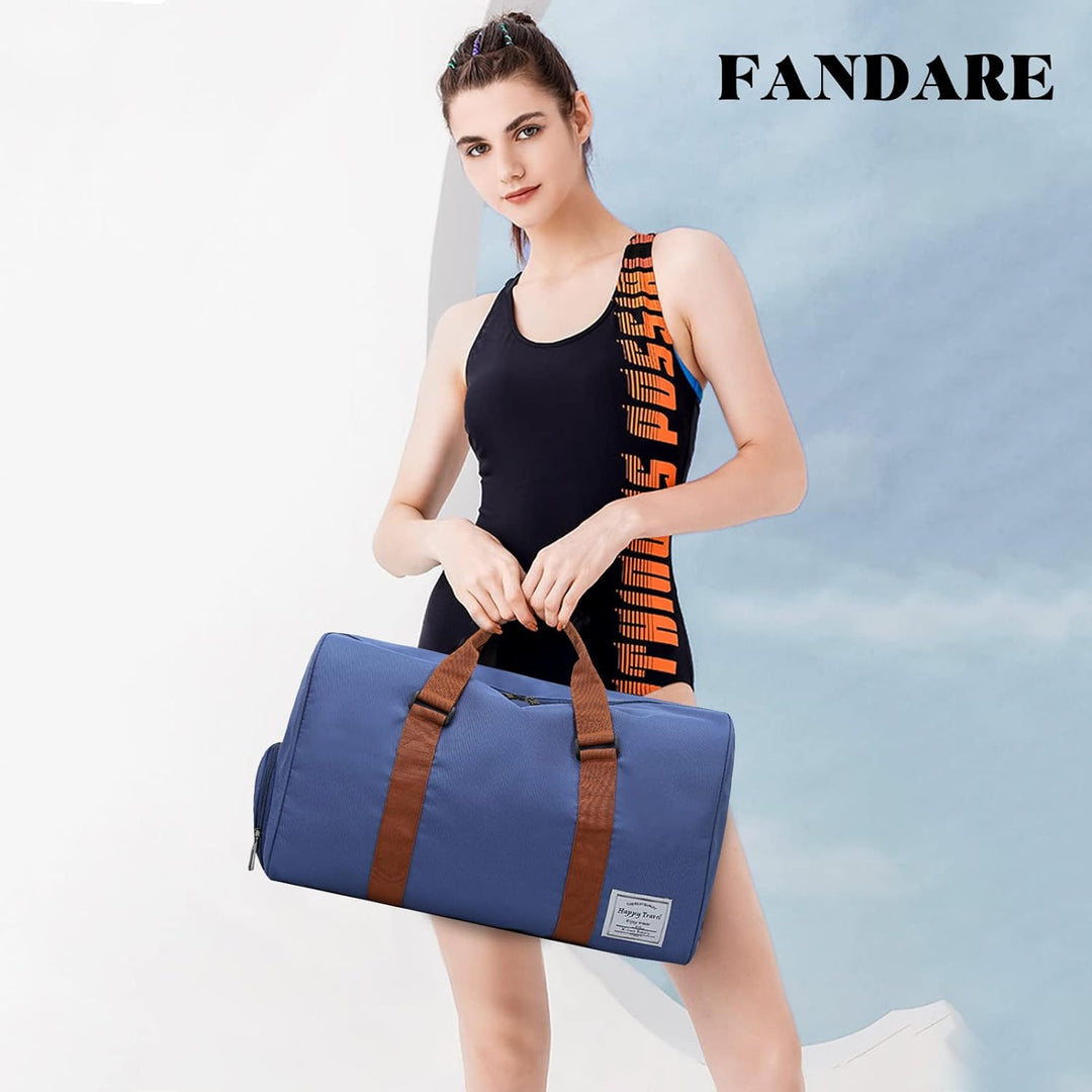 FANDARE Reisetaschen Sporttasche Damen Umhängetasche Herren Handgepäck Schultertasche Übernachtung S