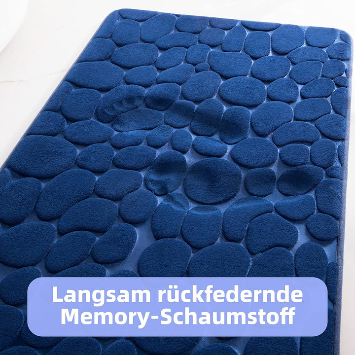 chakme Badematte Memoryschaum Badteppich Saugfähige Badvorleger Badezimmerteppich Duschmatte Deko Fu
