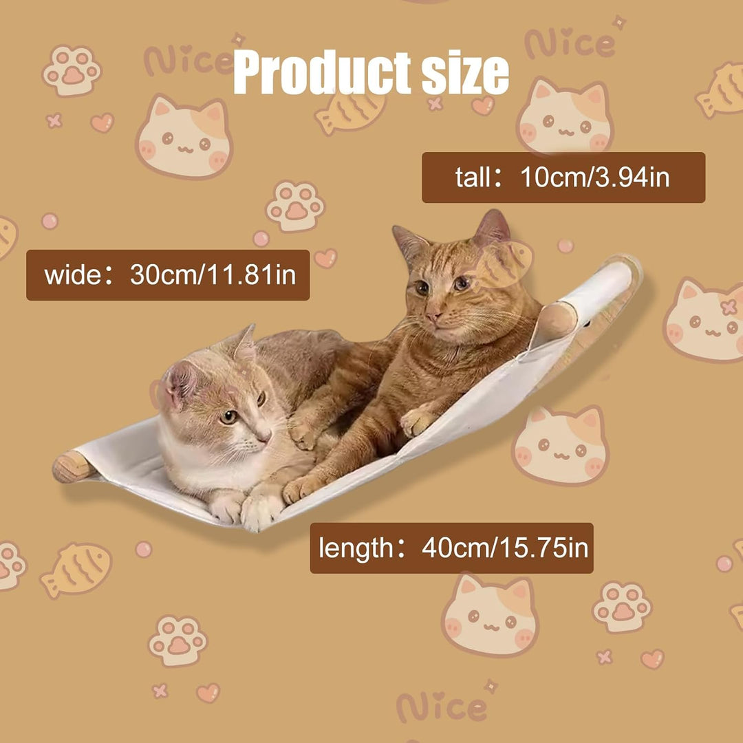 Kletterwand Katzen, Katzenbaum Hängematte, Katzen Kletterwand Set, Stabile Wandliege Katzenmöbel Mit