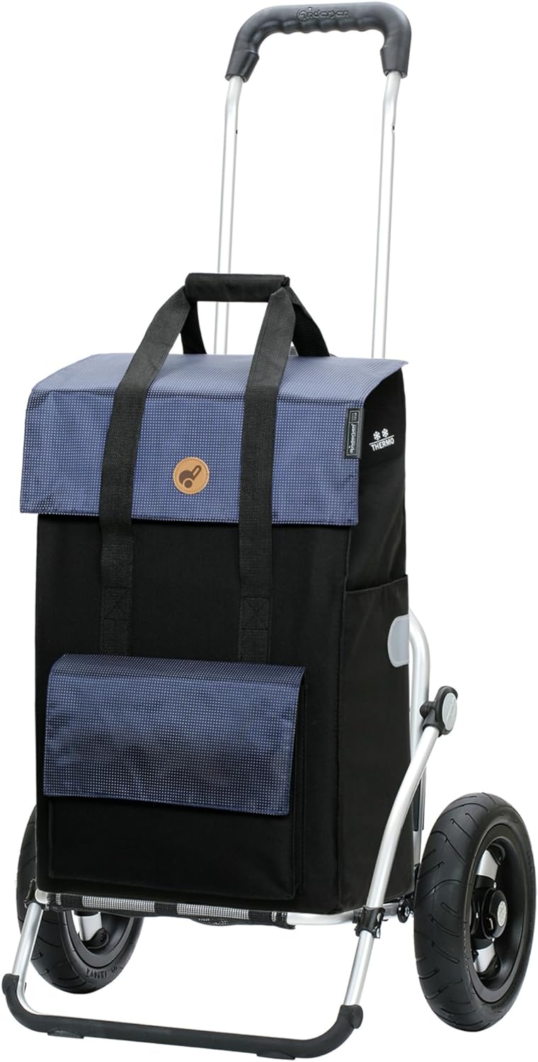 Andersen Shopper Royal Alu klappbar mit Luftreifen Ø 25 cm und 43 Liter Tasche Vektor mit Kühlfach b