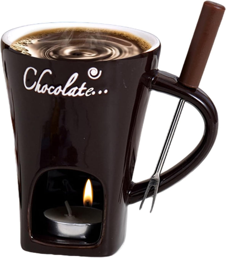 Generisch Schokoladenfondue Tasse | Schokoladenschmelzbecher | Hochwertige Pralinen schmelzende Kera