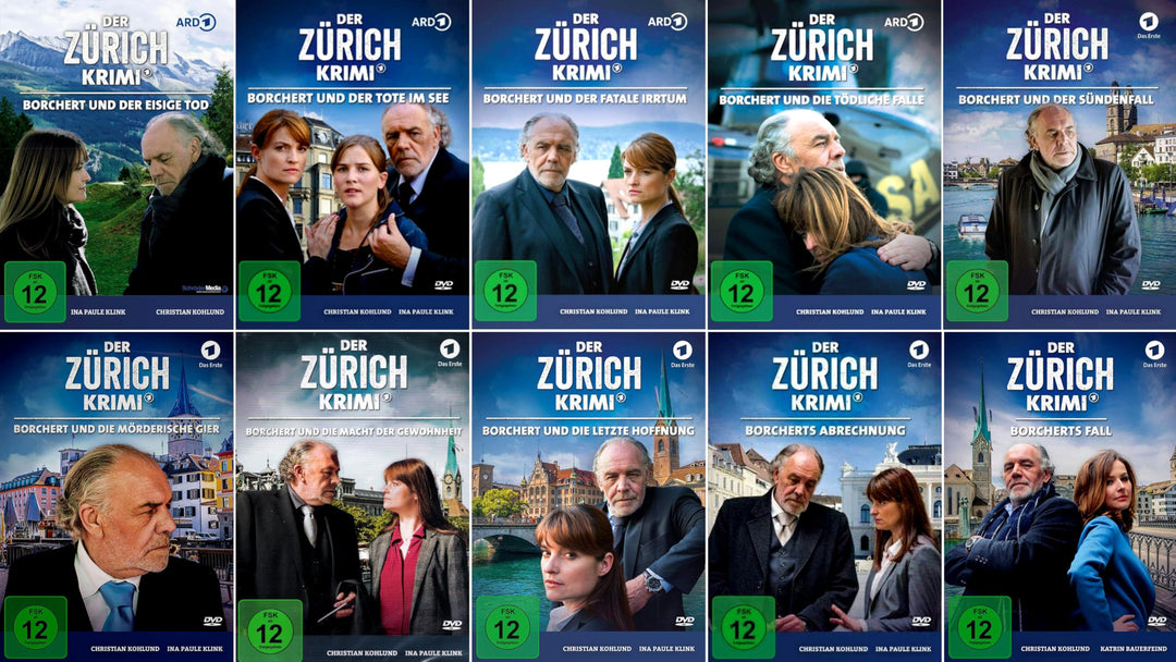 Der Zürich Krimi (Folgen 1+2+3+4+5+6+7+8+9) Borcherts Fälle [9-DVD], DVD