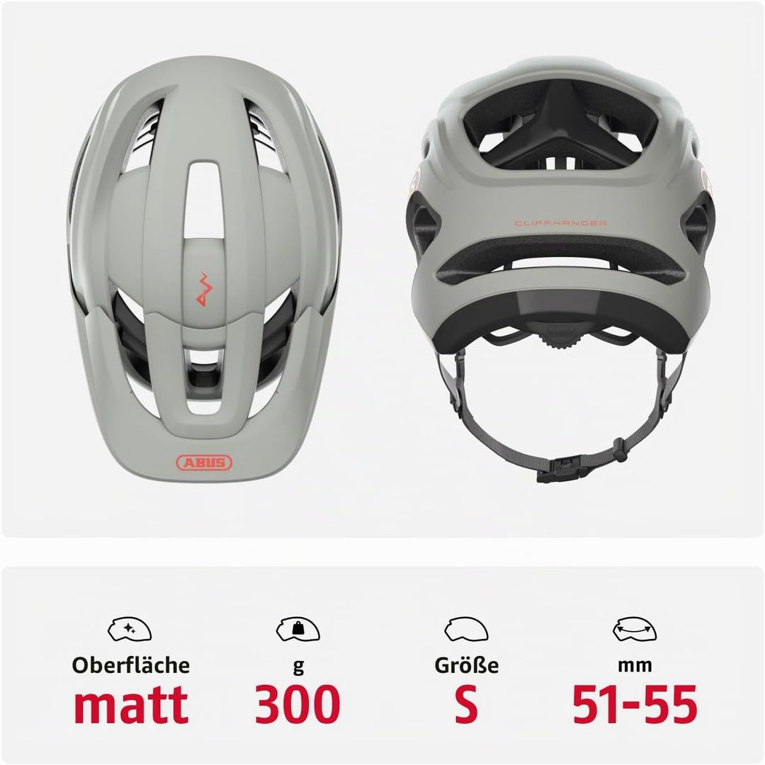 ABUS MTB-Helm Cliffhanger - Fahrradhelm für anspruchsvolle Trails - mit grossen Lüftungsöffnungen &amp;