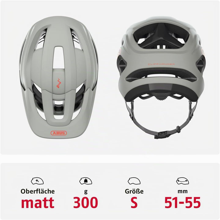 ABUS MTB-Helm Cliffhanger - Fahrradhelm für anspruchsvolle Trails - mit grossen Lüftungsöffnungen &amp;