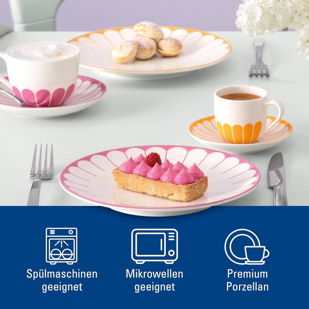 Villeroy & Boch - Fleur cassis Frühstücksteller pink, Spülmaschinenfest, Mikrowellensicher, Dessertt