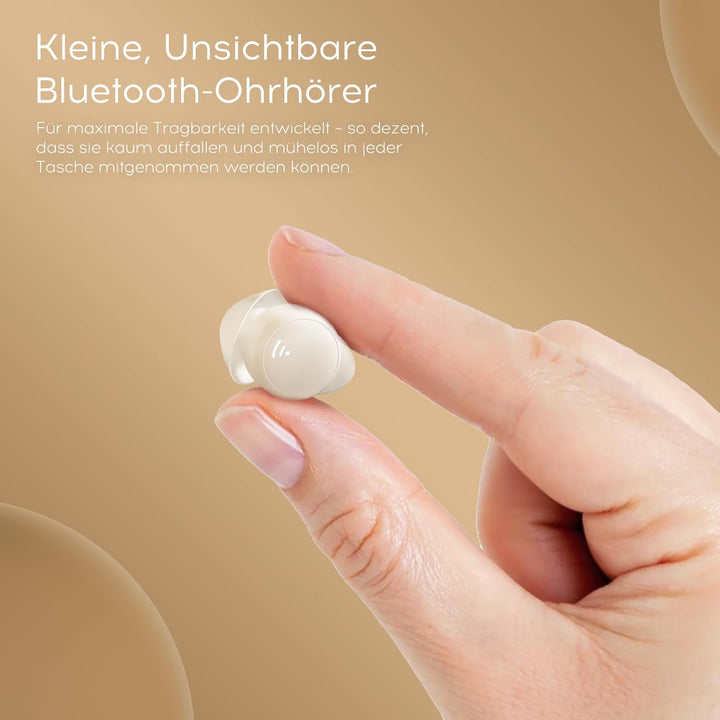 Schlafkopfhörer, Mini Kopfhörer zum Schlafen Kabellose Bluetooth 5.3 Flüssiges Silikon kopfhörer sch
