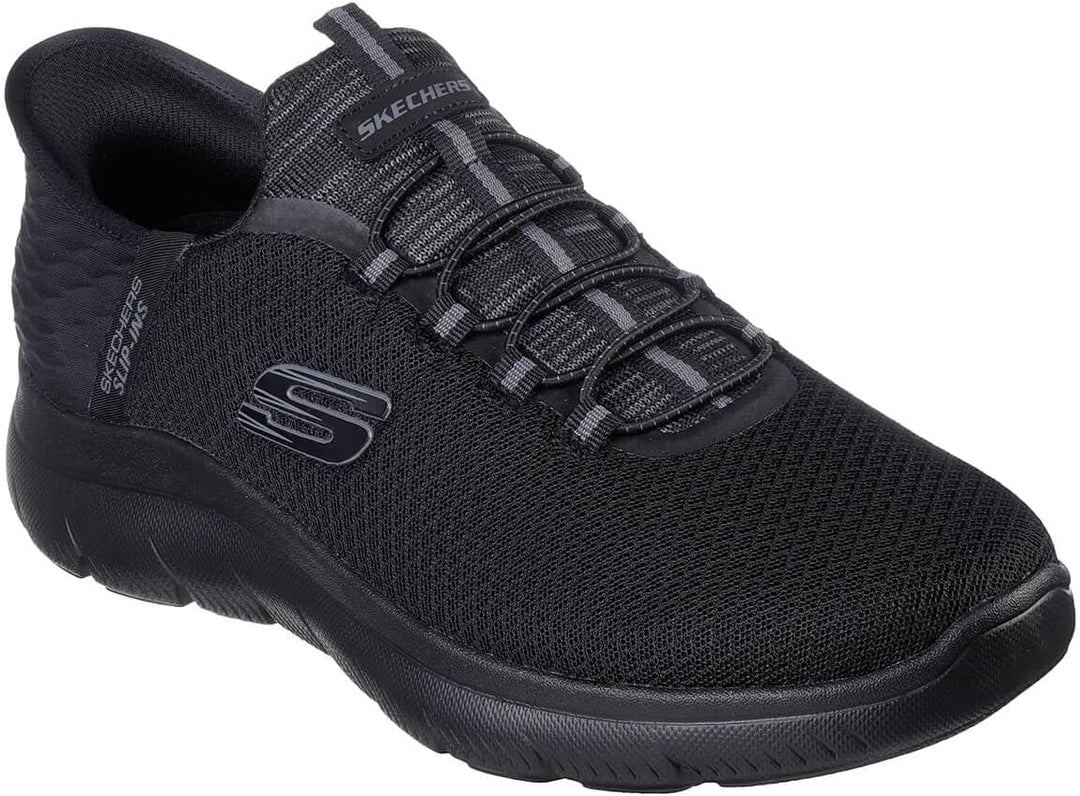 Skechers Herren Summits High Range Sneakers 39 EU Weit Black Mesh Trim, 39 EU Weit Black Mesh Trim