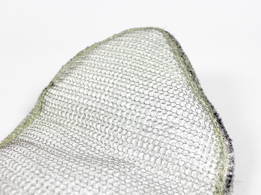 Turbo Hitzeschutz Pampers Silikonimprägniertes Fiberglas Schwarz Drahtgeflecht aus Edelstahl 1000°C