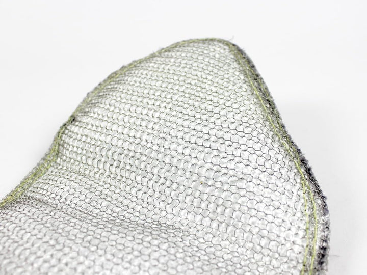 Turbo Hitzeschutz Pampers Silikonimprägniertes Fiberglas Schwarz Drahtgeflecht aus Edelstahl 1000°C