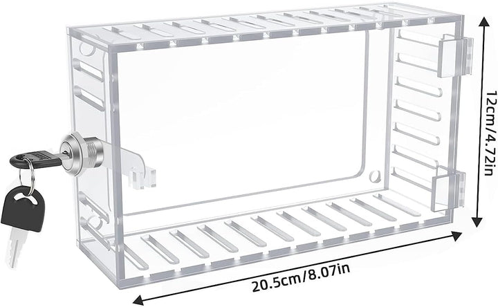 Thermostatschutz mit Schlüssel Klimaanlage Thermostat Schliesskasten Acryl Wand Thermostat Abdeckung