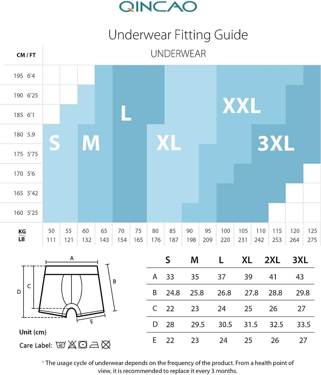 QINCAO Boxershorts Herren 6er Pack Männer Unterwäsche Unterhosen Men Retroshorts Boxer Baumwolle XL