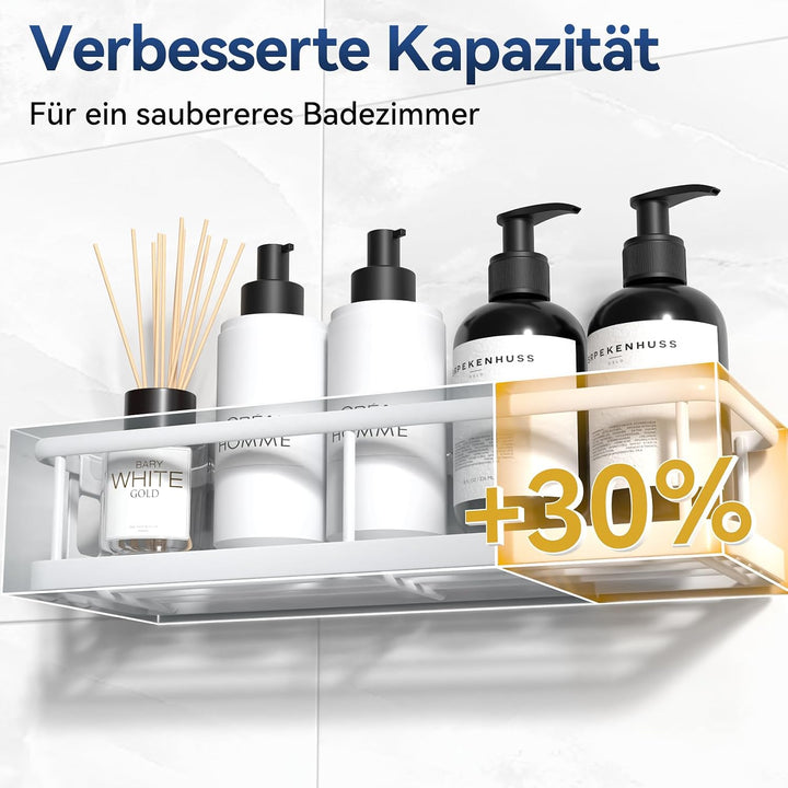 YASONIC Duschablage ohne Bohren Badezimmer Organizer, Duschregal ohne bohren, Duschhalterung ohne Bo
