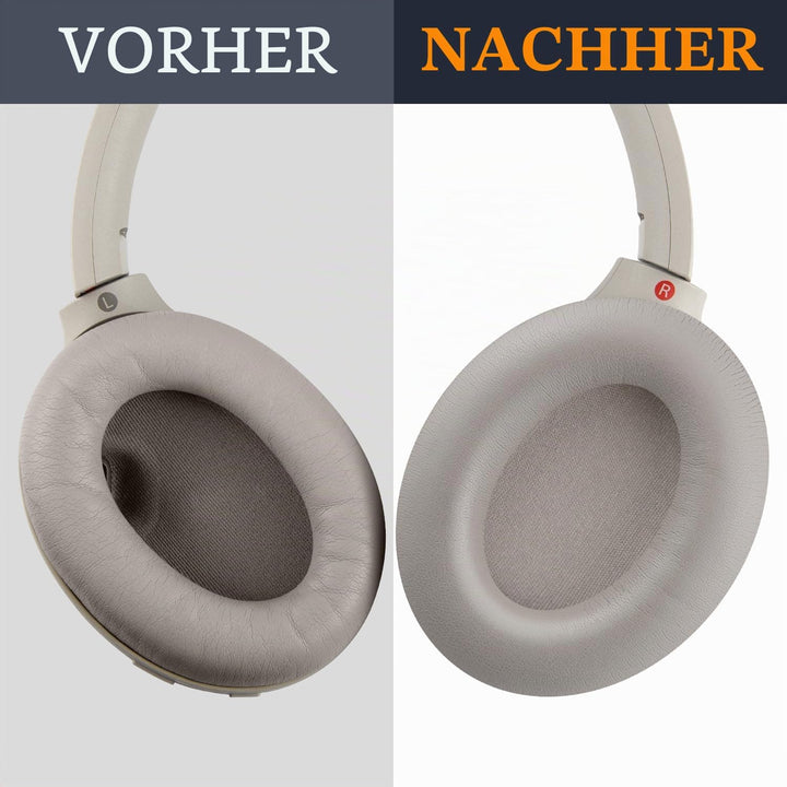SOULWIT Professionelle Ersatz Ohrpolster für Sony WH-1000XM4 (WH1000XM4) Over-Ear Kopfhörer mit Weic