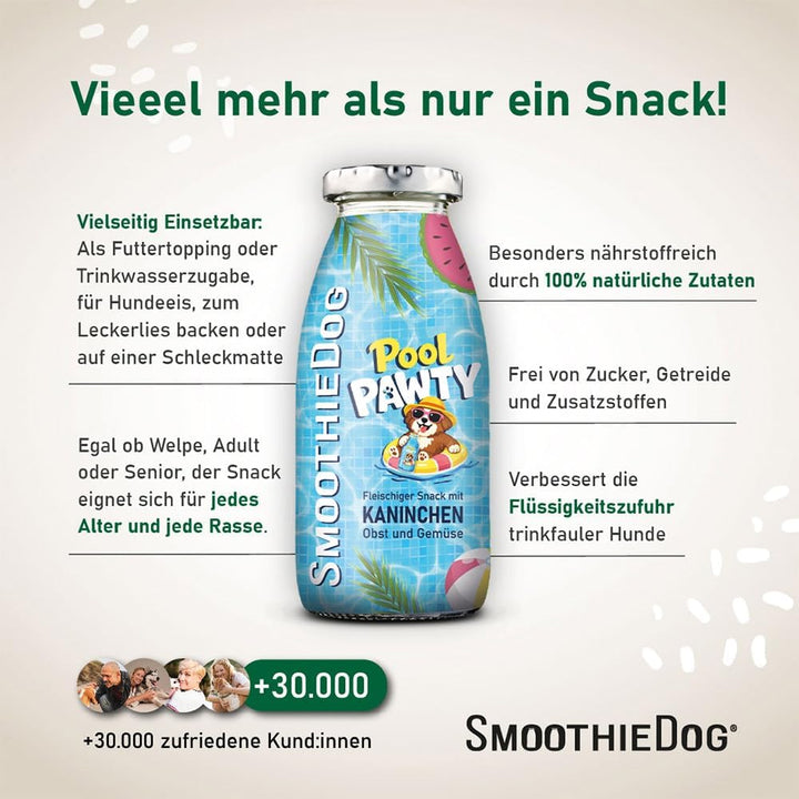 SmoothieDog Schleckball Hundesmoothie 3er Summer Edition - Schleckball für Hunde, Snackball, zur Bes