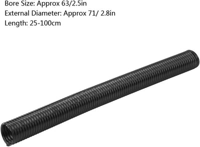 KIMISS 63mm Auto Luftansaugschlauch，Auto Luftansaugrohr Universal Flexibles Expansionsrohr Silikonsc