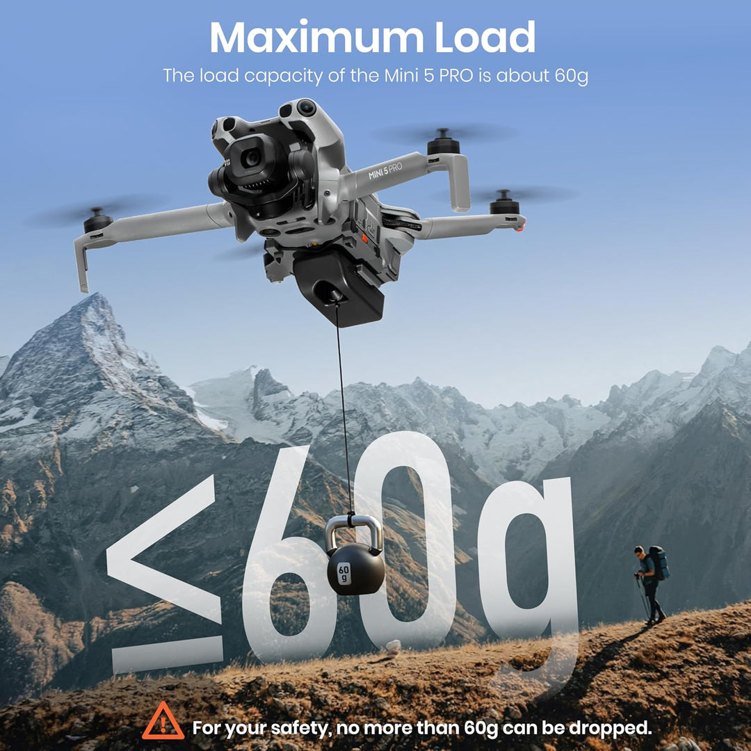 STARTRC Drohnen-Luftabwurfsystem für DJI Mini 5 Pro, Nutzlast-/Liefer-/Transport-Abwurfvorrichtung f