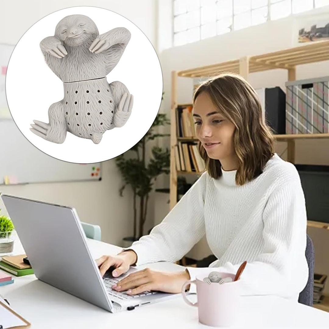 Teesieb für losen Tee, 1 Set Silikon Infuser Lustiger Teebereiter Teefilter Tiere Kompatibel mit den