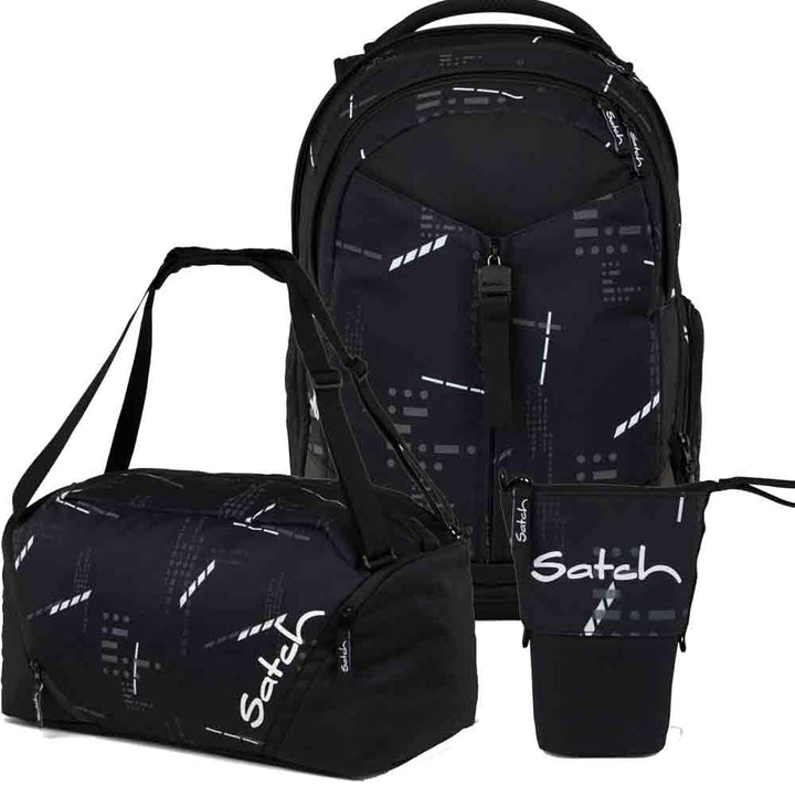 Satch Match Pencil Slider Edition Schulrucksack Set 3tlg. inkl. Sporttasche Ninja Matrix, Ninja Matr