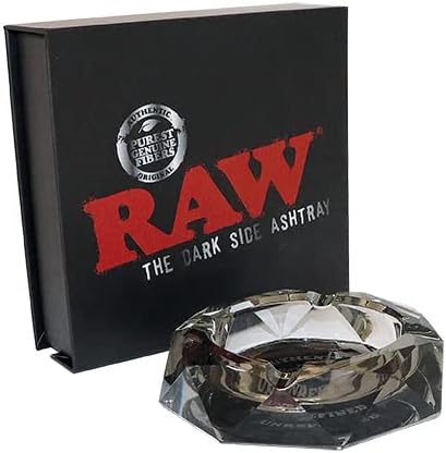 Raw DarkSide Aschenbecher aus Glas - Raw Dark Side Ashtray, Mittel