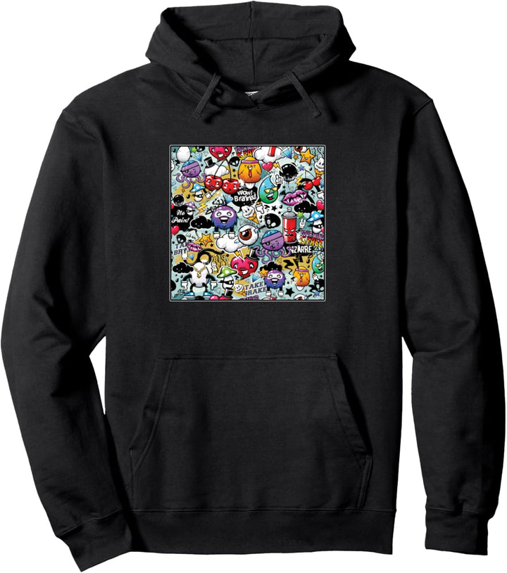 Graffiti Künstler Pattern Muster Strassenkunst Streetart Pullover Hoodie