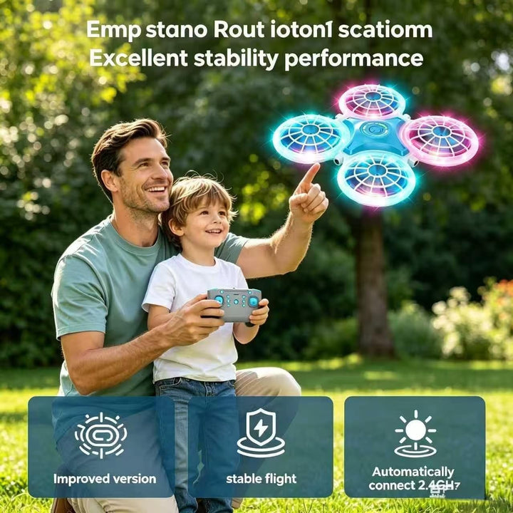 Mini Drohne für Kinder ab 6 7 8 9 10 Jahren, Spielzeug Flugzeug mit Fernbedienung, 360° Flip & 3 Ges
