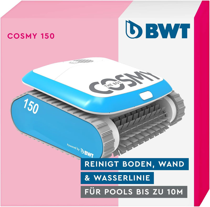 BWT Poolroboter Cosmy 150 | Besonders Leicht & Kompakt | Für Pools Mit Einer Länge Bis Zu 10 m | Zuv